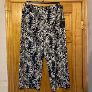 Zac&Rachel Navy White Stretch Pants New With Tags